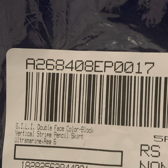 NWT G.I.L.I. COLOR-BLOCK STRIPE PENCIL SKIRT 6 - Picture 12 of 12